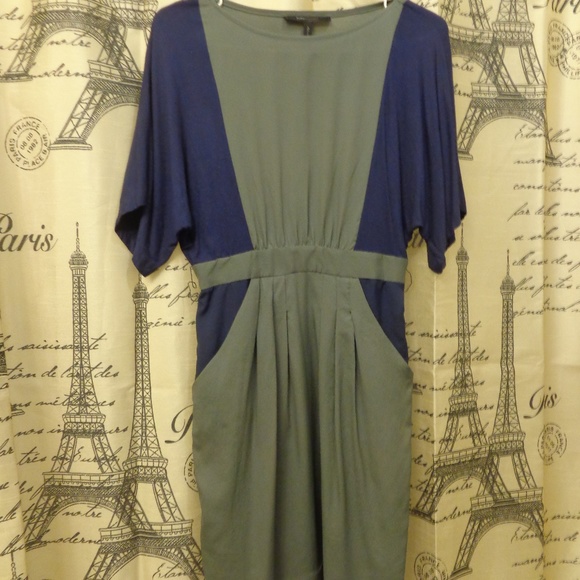 BCBGMaxAzria Colorblock Shift Midi Dress - Picture 2 of 5